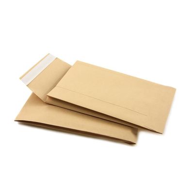 120gm Kraft Paper Pocket Style Gusset Envelope για την ευκολία της έκτακτης συσκευασίας