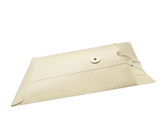 Προσαρμοσμένο μέγεθος Καφέ Kraft Pocket στυλ φάκελος χωρίς γκαζέ για σημαντικά έγγραφα