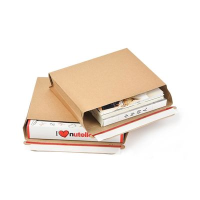 Δέχεται η εκτύπωση από καφέ Kraft Board άκαμπτο ταχυδρομείο για προσαρμοσμένη εμπορική συσκευασία